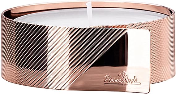 Rosenthal Gold Collection Streaked Rose Gold Votive - Round Tea Light Holder, Rosenthal Collection Streaked Rose Gold Tealight, Gift Boxed