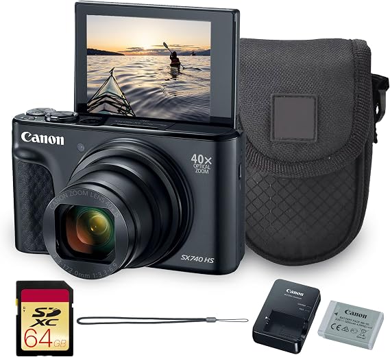 Canon PowerShot SX740 HS 20.3MP Digital Camera Bundle