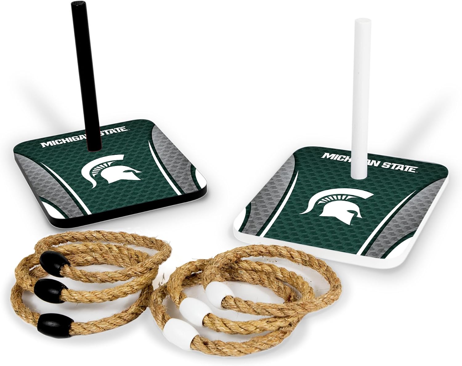 Wild Sports Solid Wood College Quoits Set with Direct Print HD Team Graphics – Tailgate Ring Toss Game – Great Gift for Any NCAA Fan! Ring Toss Family Outdoor Games for The Beach