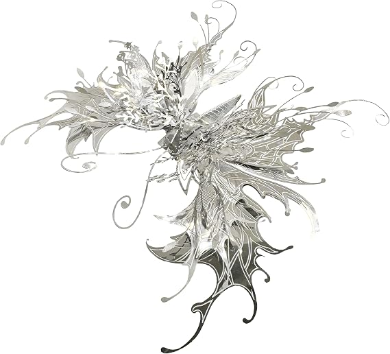 3D Metal Puzzles for Adults,Sliver Butterfly Model Design,Glitter Cute Insects Animals Puzzles Metal Building Kits,Brain Teaser DIY Creative Ornament Sets Need Assembly Home Decor (HD-6)