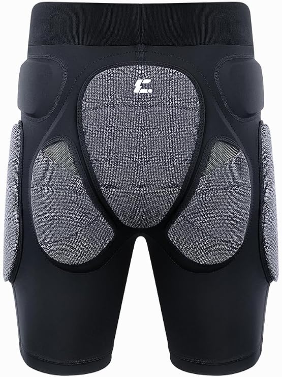 COPOZZ XRD Padded Shorts, Protective Hip Butt Pads, Crash Pad for ski Snowboarding Skating Skateboard for Men Women Youth