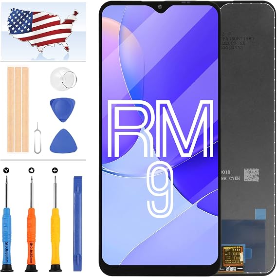 LCD Screen Replacement for Xiaomi Redmi 9 M2004J19G M2004J19C Screen Replacement for Xiaomi Redmi 9 LCD Display Touch Digitizer Assembly Black with Tools (Not for Redmi 9A 9C)