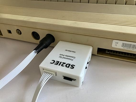 Micro SD Card Reader (SD2IEC) for Commodore 64, Powered by Cassette Port