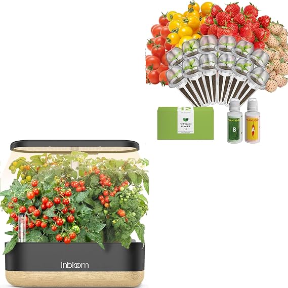 inbloom Hydroponics Growing System 12 Pods and Fruit Seed Pod Kit