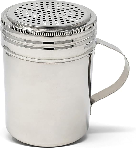 Winware Stainless Steel Dredges 10-Ounce with Handle, Set of 6