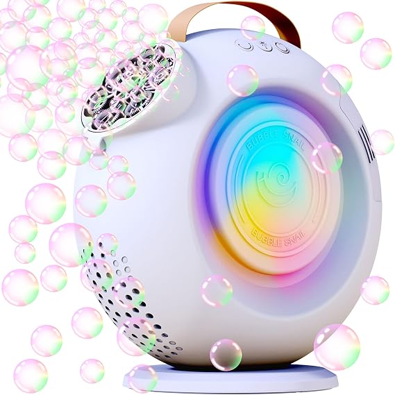 Bubble Machine Automatic Rechargeable with RGB Light
