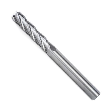 HFS(R) Solid Carbide End Mill Cutting Tool 4 Flute 4" Overall Length, 1-3/4" Cutting Length, 3/8" Diameter