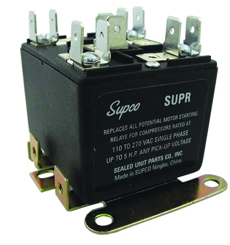 Supco SUPR Universal Potential Relay, 7A Load, 115 to 277V