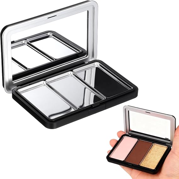 Luxshiny Empty Eyeshadow Palette: Refillable Magnetic Makeup Palette with Mirror for Eyeshadow Powder Blush Lipstick Highlight - Compact Travel Size
