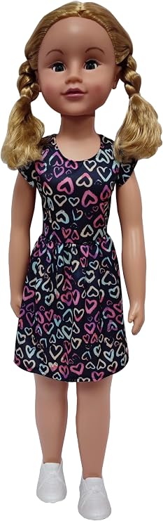 Uneeda 32" Life-Size Wispy Walker Doll, Hearts