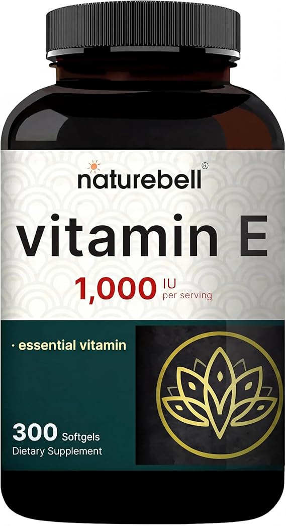 NatureBell Vitamin E 1,000 IU, 300 Softgels