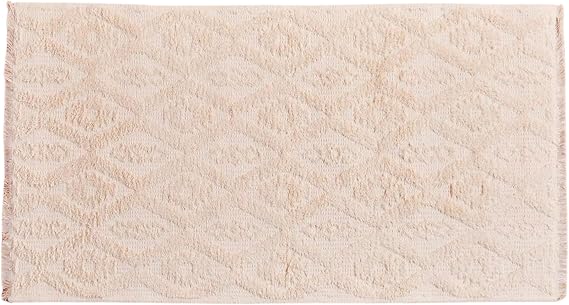 BELLA MAISON Bogota Geometric Patterned 70% Cotton 30% Polyester Rug, Cream, 120x180 cm