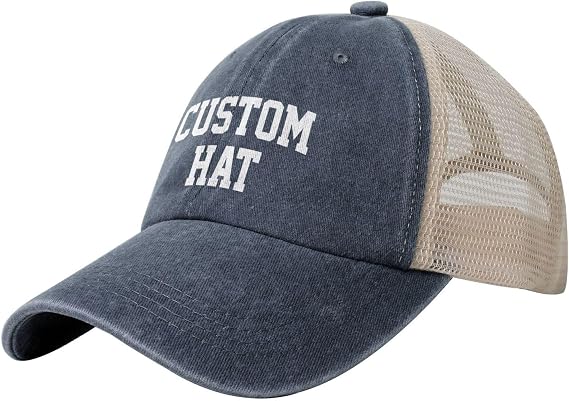 Custom Personalized Add Pictures Text Logo Customized Trucker Hats for Men and Women