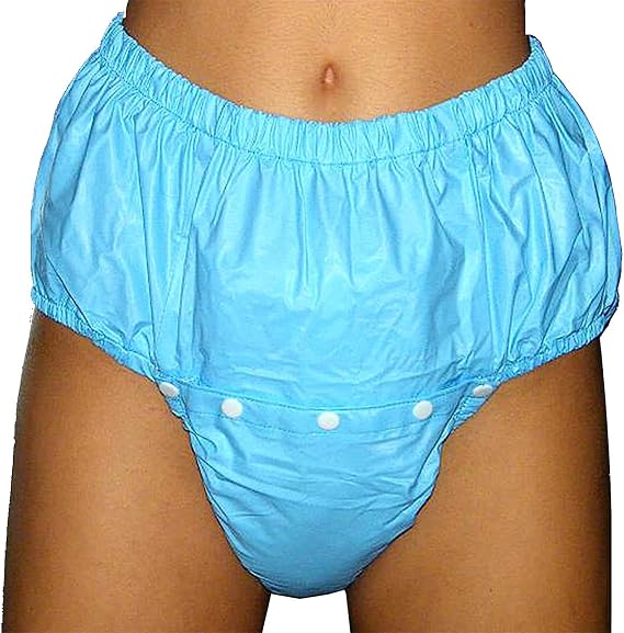 Elderly Incontinence Plastic Safety Pants/Adult Diapers, Pull On Plastic Pants/Diapers Waterproof Reusable Elderly Diapers/Soft Surface/Suitable for Bedridden Patients/Elderly