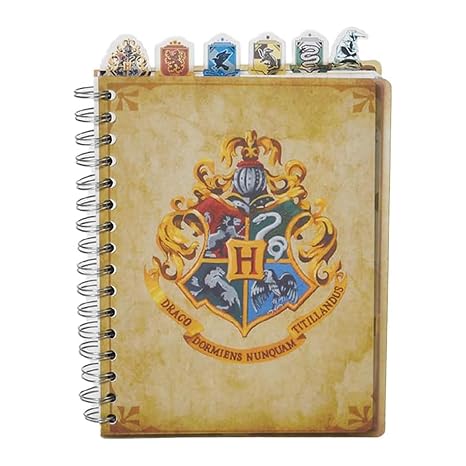 Harry Potter Spiral Bound Tab Journal - Hogwarts Notebook with Subject Dividers | Harry Potter School Supplies