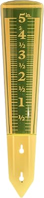 820-0601 Amber Magnifying Rain Gauge