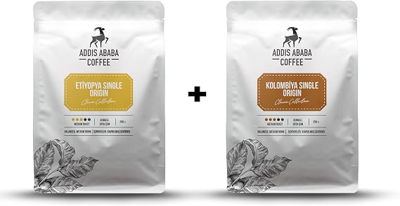 Addis Ababa Coffee Kolombiya Ve Etiyopya Single Origin Avantajlı Paket (French Press)