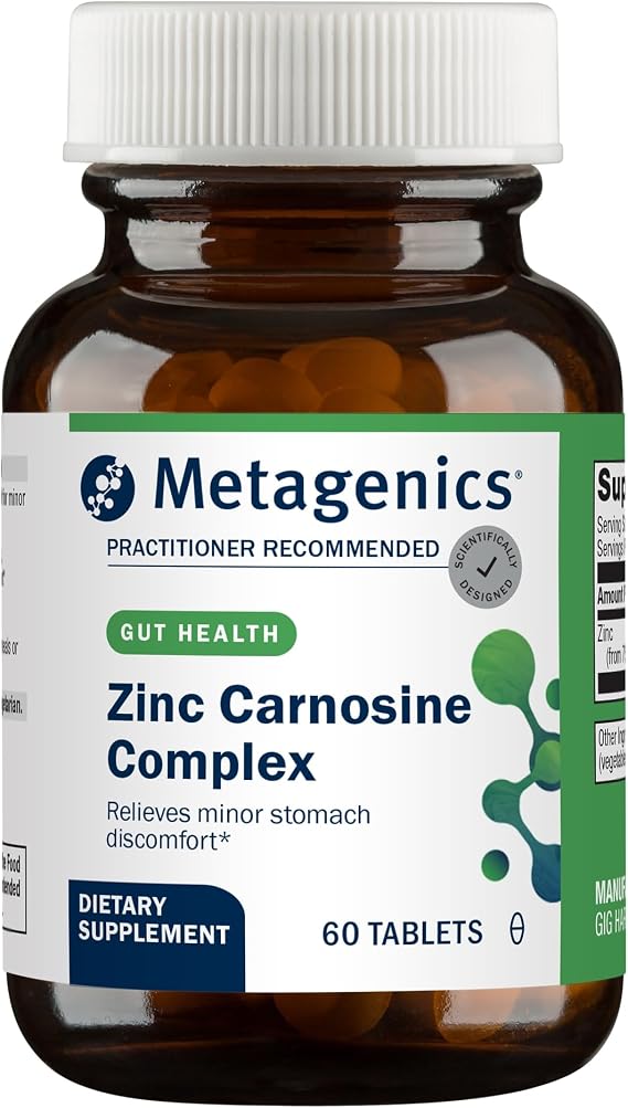 Metagenics High Potency Zinc Carnosine 17mg, 60 Tablets