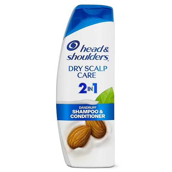 Head and Shoulders 2 in 1 Dandruff Shampoo and Conditioner, Dry Scalp Care 12.5 oz
