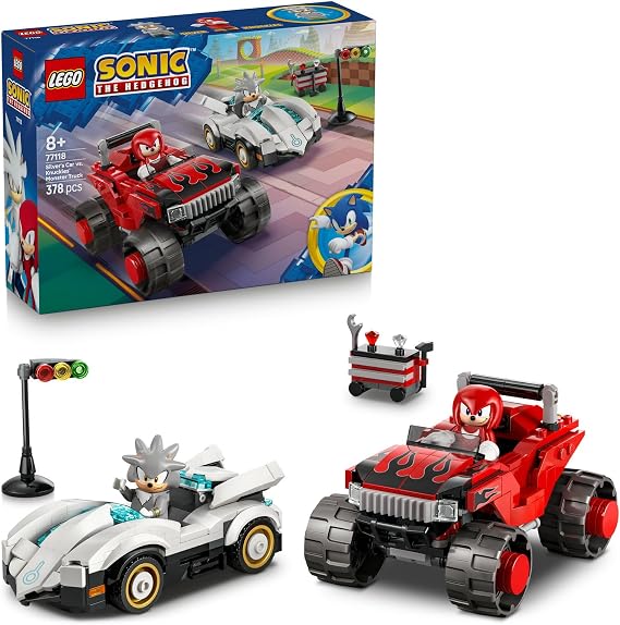 LEGO Sonic the Hedgehog Silver’ın Arabası vs. Knuckles'ın Kamyonu 77118