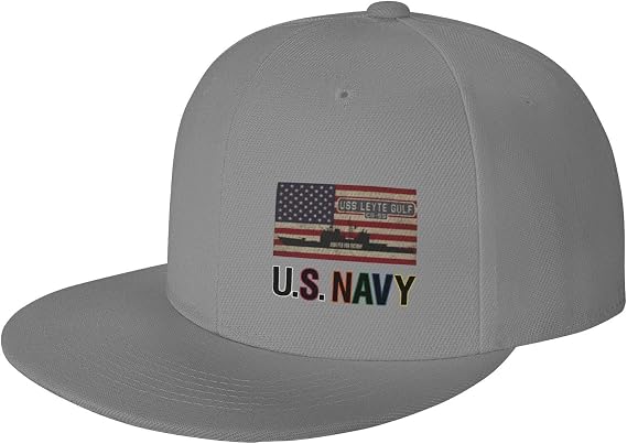 USS Leyte Gulf Cg 55 Unisex Baseball Cap Sandwich Caps Jeans Caps Adjustable Baseball Cap Gray