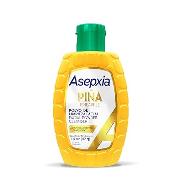 Asepxia Facial Cleanser Powder, Non-Abrasive Exfoliating Face Wash with Natural Pineapple Enzyme, Gentle Water-Activated Foaming Lather for Oily Skin, 1.4 oz