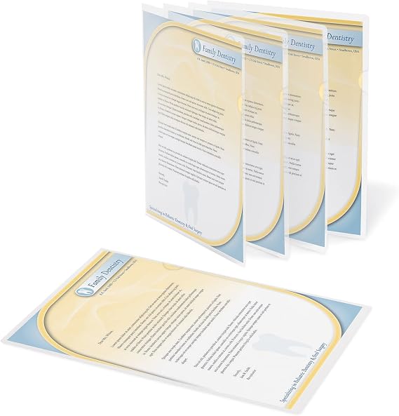 Office Depot Poly Project View Folders, Letter Size, Clear, Pack of 10, 741341
