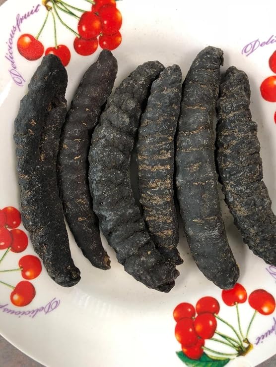 Black Tiger Tail Sea Cucumber -Wild Caught ,Dried Natural -8 oz( ,,)