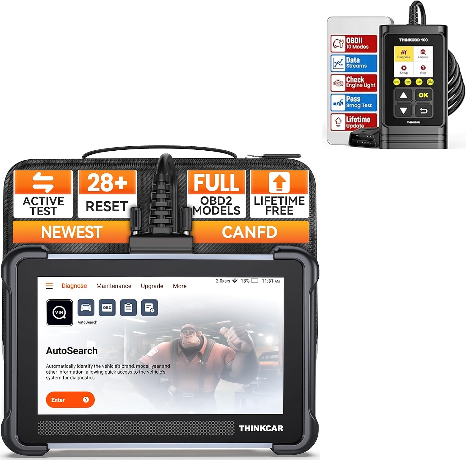 THINKCAR TK672 THINKOBD100 OBD2 Car Scanner