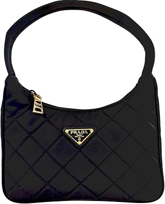 Prada Quilted Tessuto Nylon Hobo Bag, Black