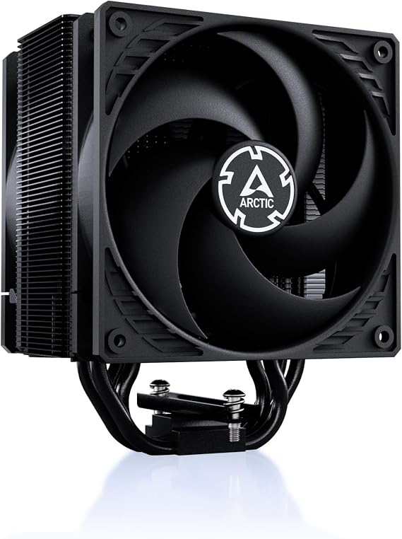 ARCTIC Freezer 36 Black Single Tower CPU Cooler Push-Pull Configuration Pressure Optimized 120mm P12 PWM PST Fan 2 Fluid Dynamic Bearing FDB 200-1800 rpm 4 Heat Pipe MX-6 Thermal Compound