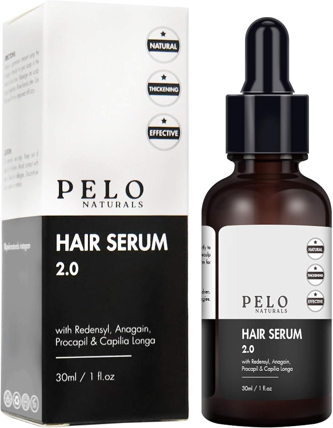 Hair Growth Serum by Pelo Naturals | Helps Regenerate Redencil Neg and Pro Capil | Hydrates Scalp for Visibly Thicker Hair | Hair Growth & Hair Removal Control Serum for Women & Men