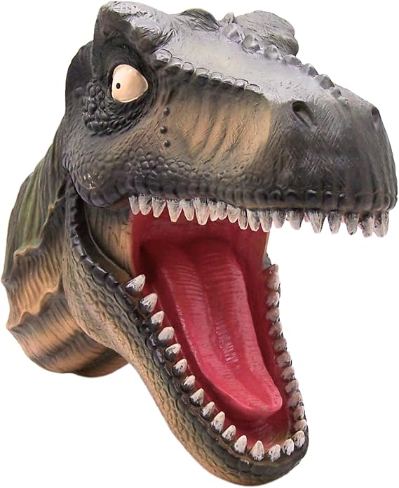 Wowser T-Rex Head Wall Mount, Wall Mounted Dinosaur Head, Prehistoric Home & Office Decor, 17.25 Inches
