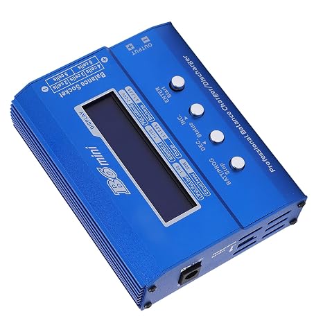 Smart Battery Charger, 80W 6A Smart Battery Charger LCD Display Lipo Lithium Battery Balance Charger Discharger DC11-18V, Automotive Battery Chargers
