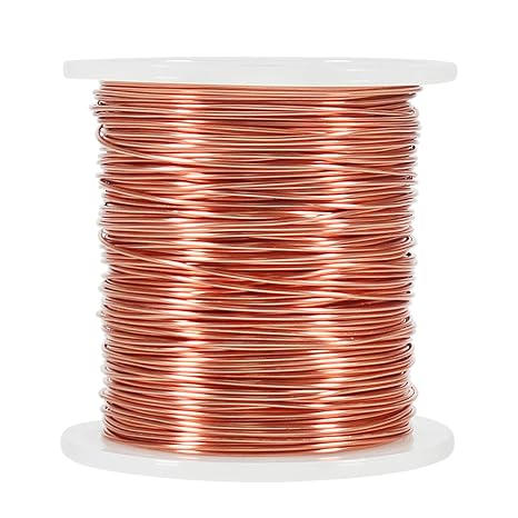 Aluminum Wire, 20 Gauge 328 Feet Bendable Metal Wire with Spool for Craft Jewelry Making (Copper)