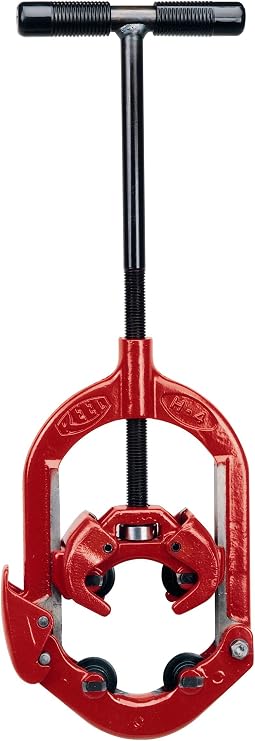 Reed Tool H4S Hinged Steel Pipe Cutter, 4-Inch, Red