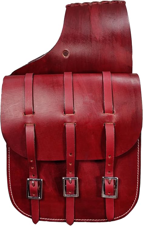 Brown Three strap Saddle Bag Western Saddle Bag