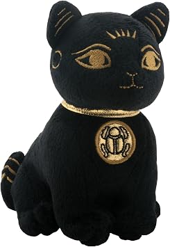 SUMMIT COLLECTION Black and Gold Ancient Egyptian Bastet Cat Kitty Small Plush Doll