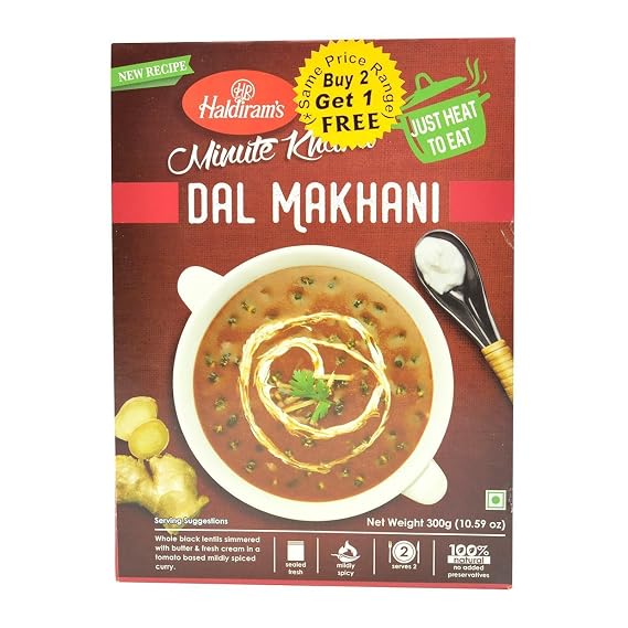 Haldirams, Minute Khana Dal Makhani, 300 Grams(gm)