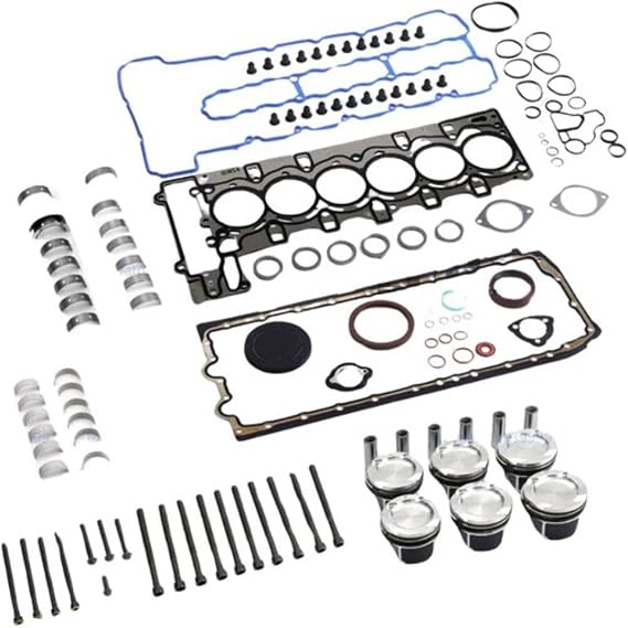 N54 Engine Pistons Overhaul Rebuild Kit For BMW E90 E92 E88 E60 E71 F02 3.0 L6