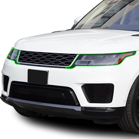 BOGAR TECH DESIGNS Full Headlight Head Light PPF Film Kit Compatible with Range Rover Sport 2018-2022, Clear Bra