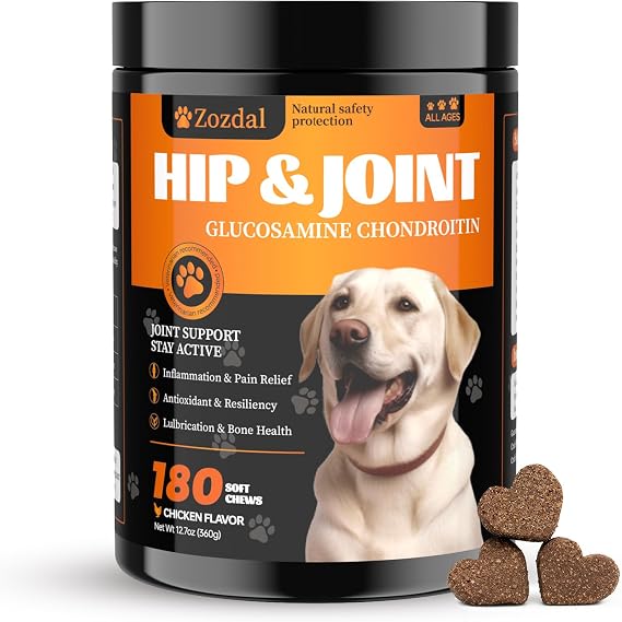 Dog Hip & Joint Supplement, 180 Chicken Chews