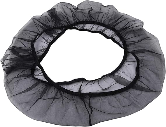 Elastic mesh Bird cage Cover dust-Proof Bird cage Skirt Round Bird cage Accessories,L Black