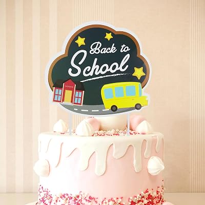 Back to School Cake Toppers First Day of School Large Cake Decorations Welcome Party Decorations First Day of School Classroom Activity Party Cake Decor Supplies