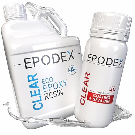 EPODEX Coating & Sealing Epoxy Resin - Platinum Silver - Metallic, 4.5gal