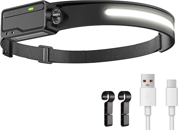 LED Headlamp Rechargeable, 1 Pack