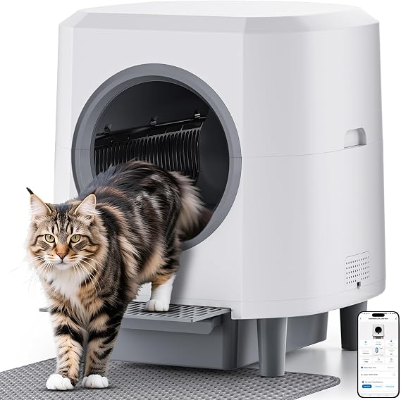 Automatic Litter Box, Self Cleaning Litter Box, Odor Control, 90L Capacity