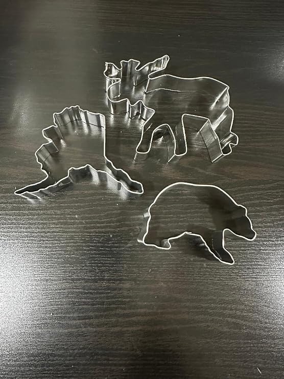 Alaska Cookie Cutters Moose and Grizzly Bear polar bear cookie cutter