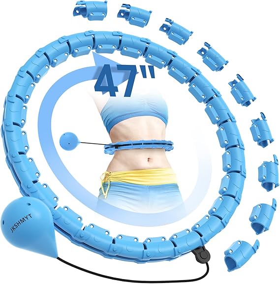 JKSHMYT Weighted Hula Circle for Adults Weight Loss, Infinity Fitness Hoop
