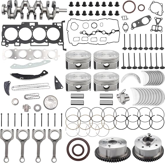 G4KE 2.4L Engine Overhaul Rebuild Kit w/Crankshaft/Con Rods for Hyundai KIA 2.4L Replace 23111-2G200 23510-2G500 23410-2G200 22211-25000